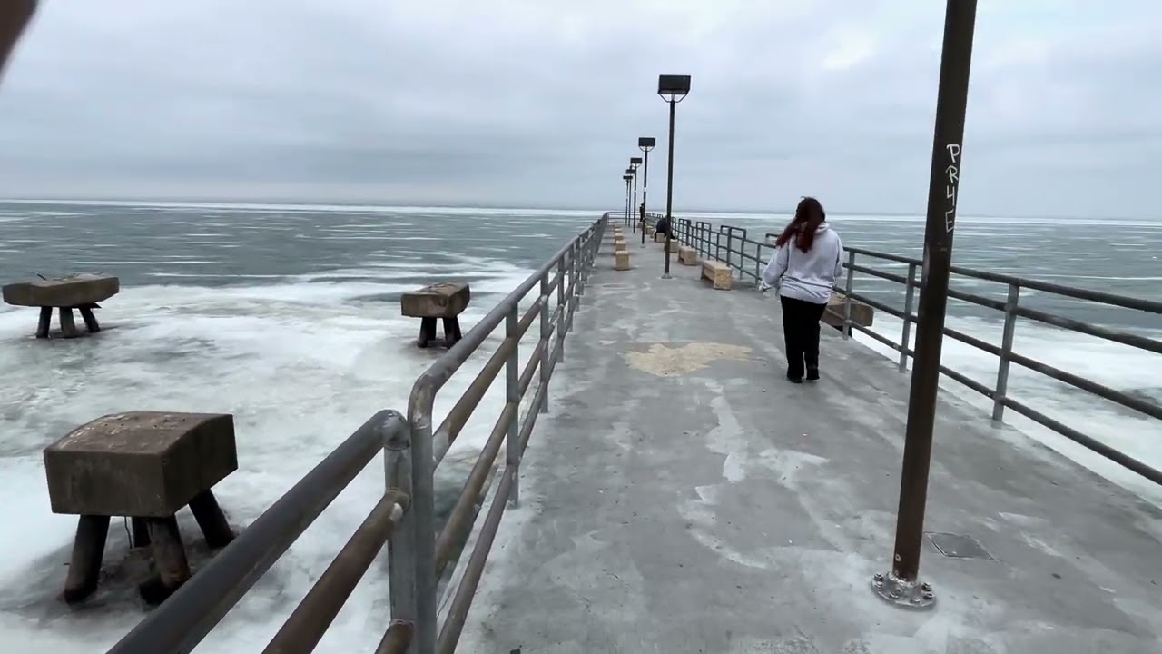 Lake Erie Iced Over