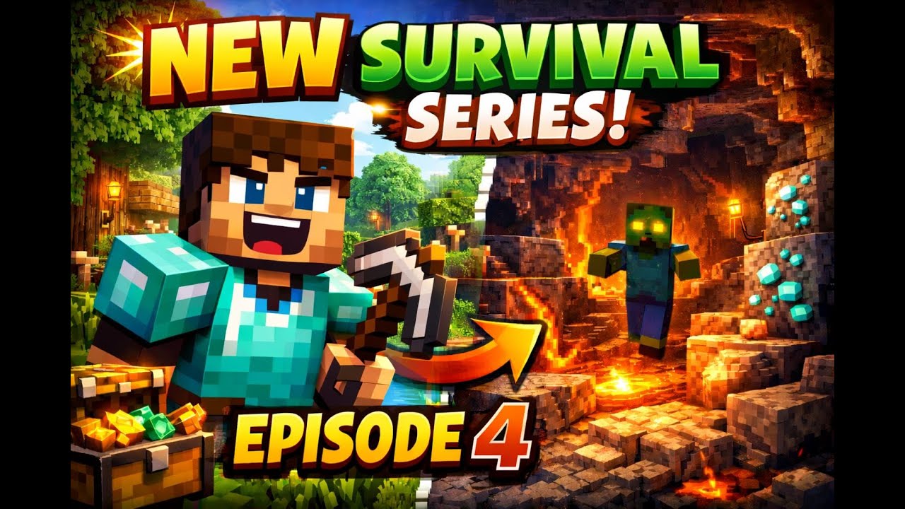 Minecraft survival series episode 4 (looking for diamonds)