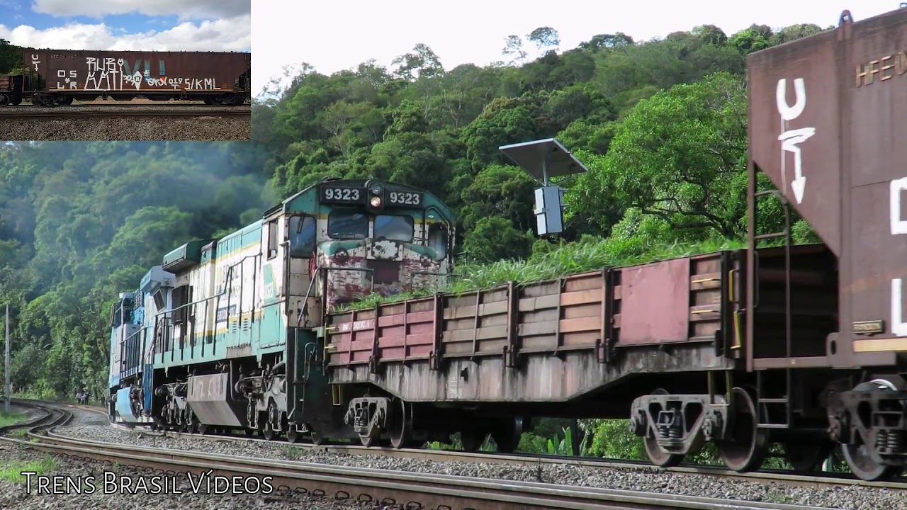Trem da VLI carregado, c/ Helper da RUMO, Cotia SP.