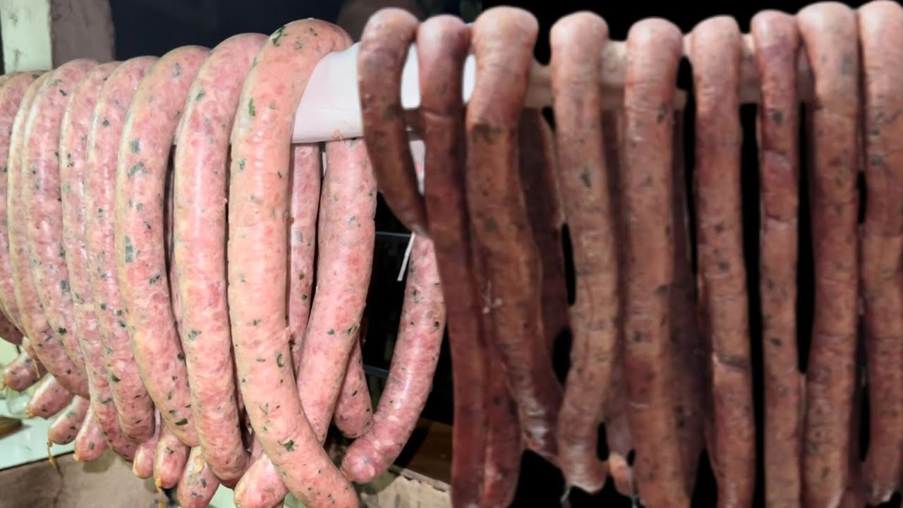 COMO FAZER LINGUIÇA CASEIRA COM JILÓ,QUEIJO E A TRADICIONAL (PASSO A PASSO) FARTURA NA ROÇA