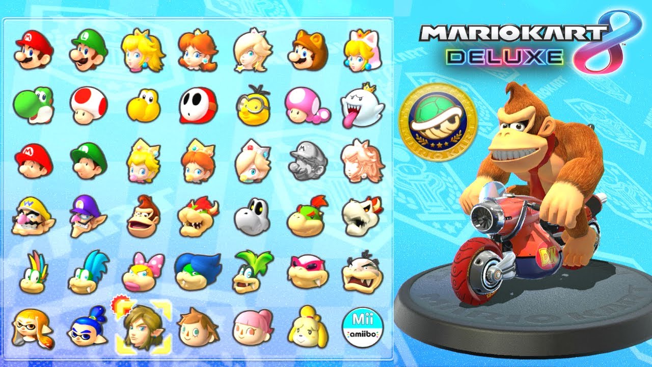 Mario Kart 8 Deluxe - 200cc SHELL CUP - Donkey Kong Gameplay