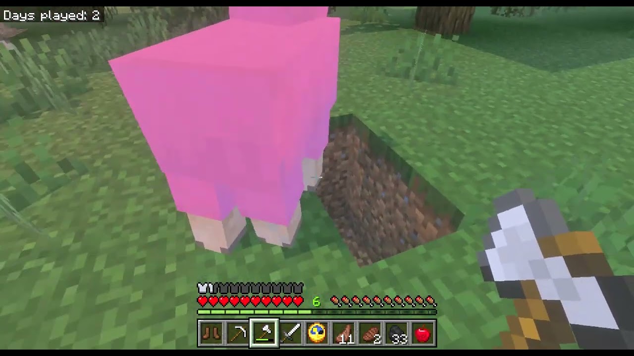 playing Minecraft part 2 we didn't find anything