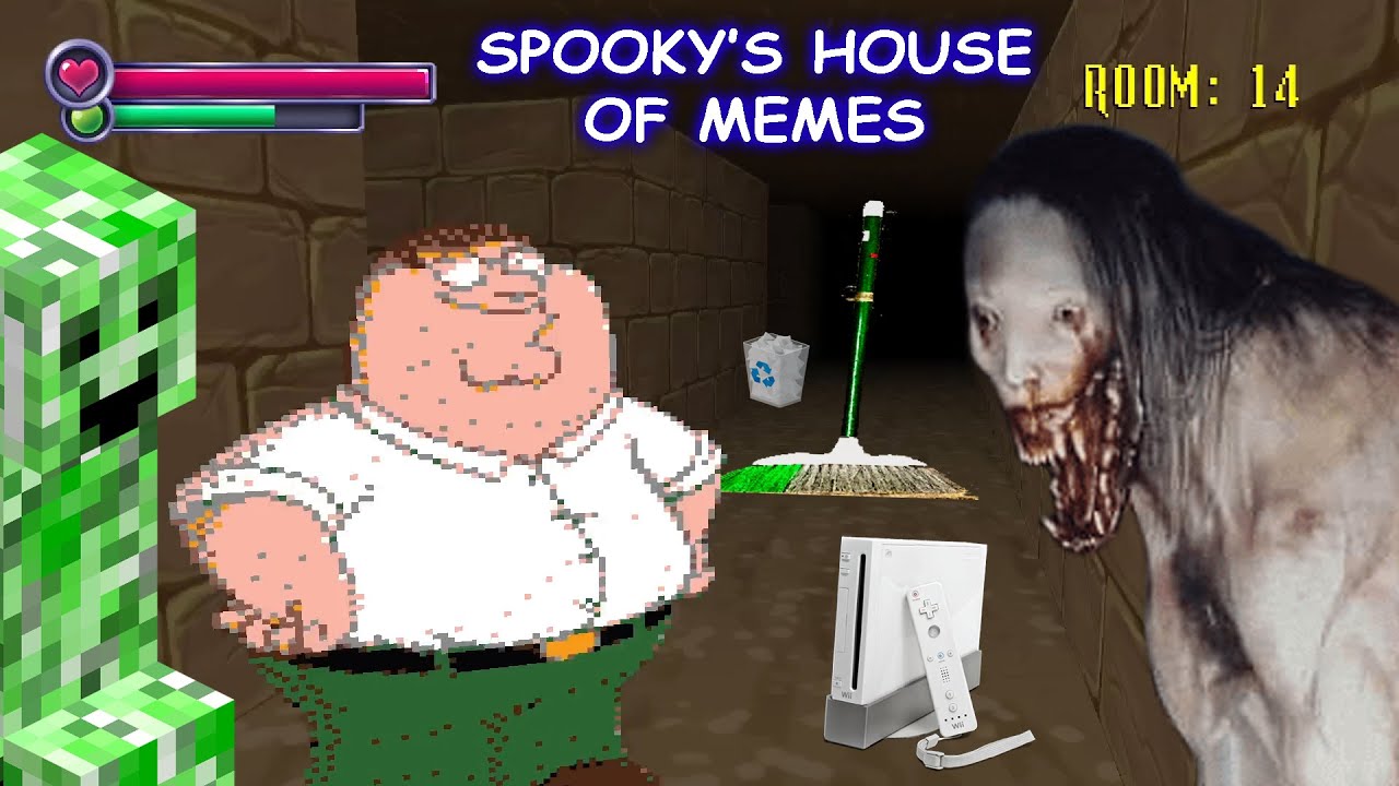 ДОМ МЕМОВ СТРАШНОГО ЧЕЛОВЕКА | МОД Spooky's Jump Scare Mansion