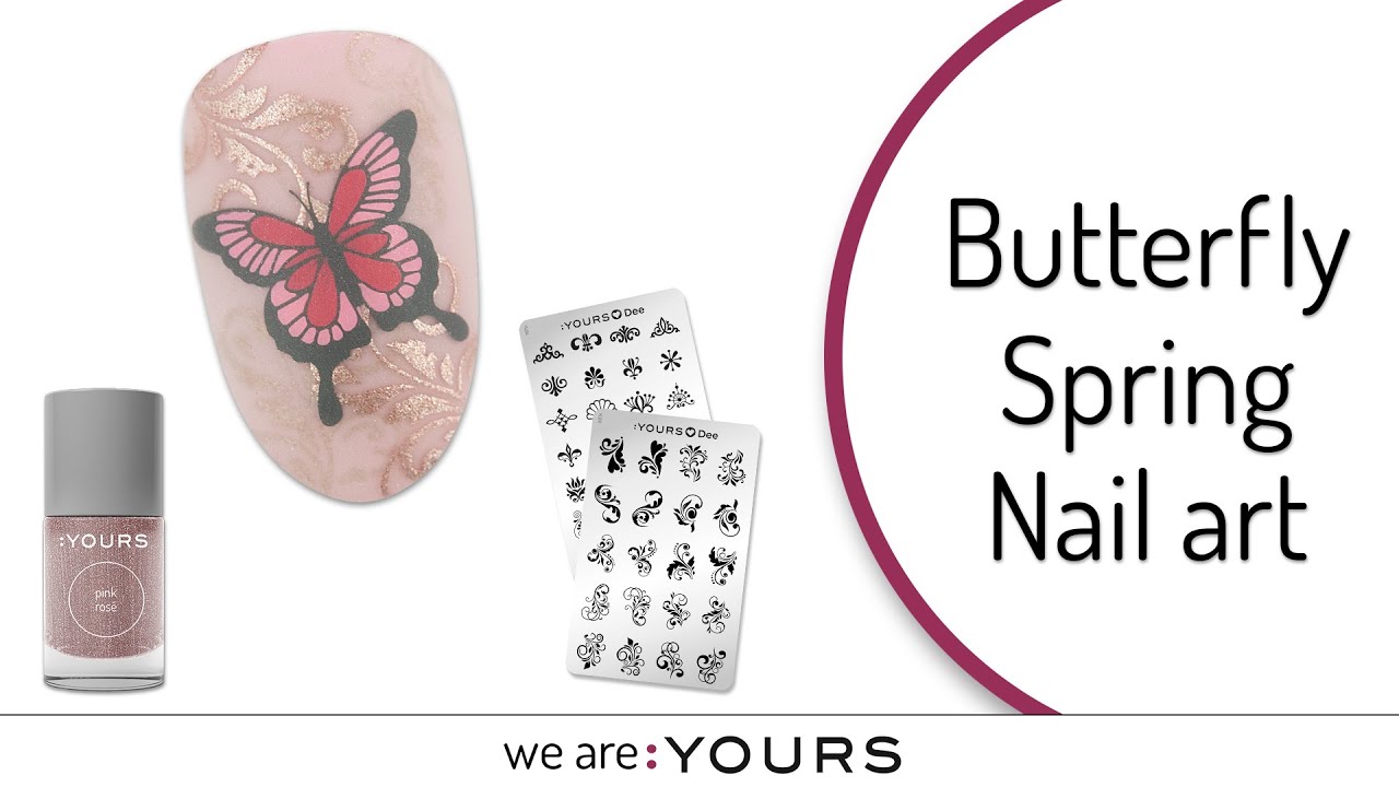 Spring Stamping Nail Art Design