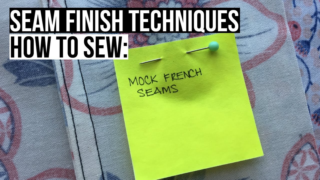 How to sew a Mock French Seam