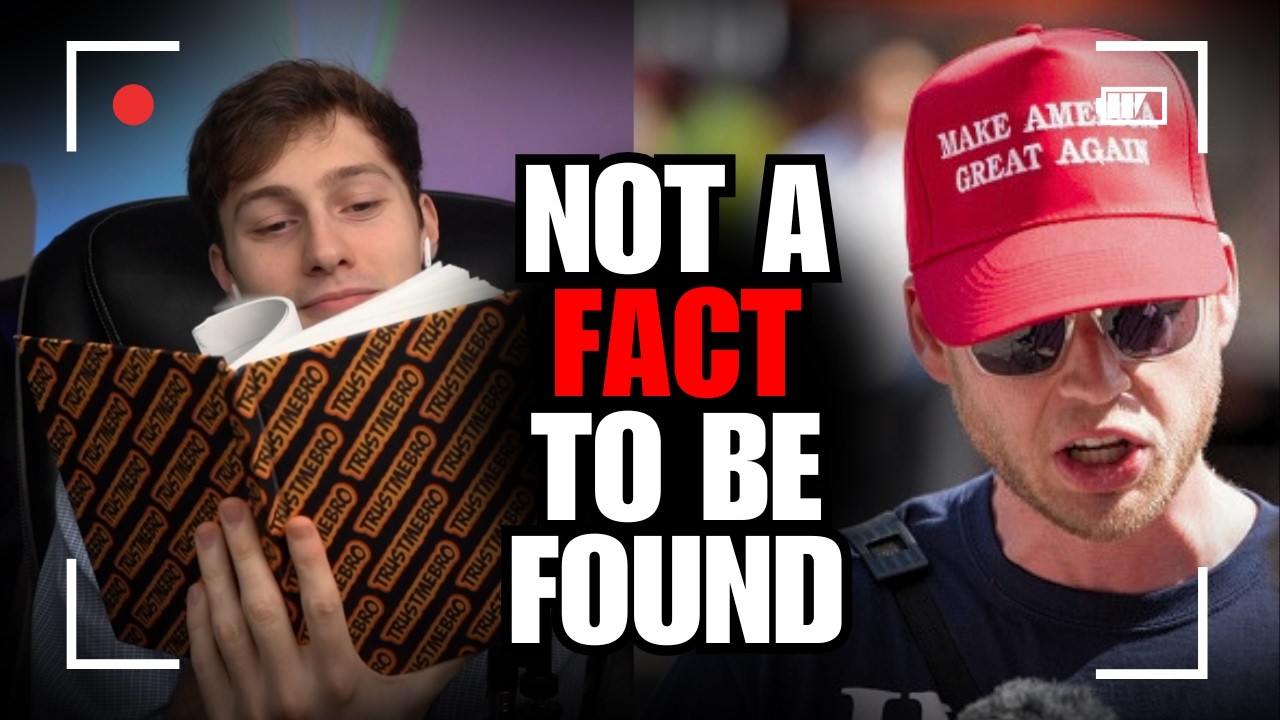 CONFIDENT Trump Fan CRUMBLES When Asked for One Source