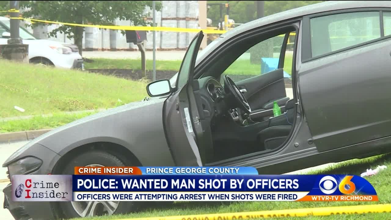 Wanted man shot by officers in Prince George County