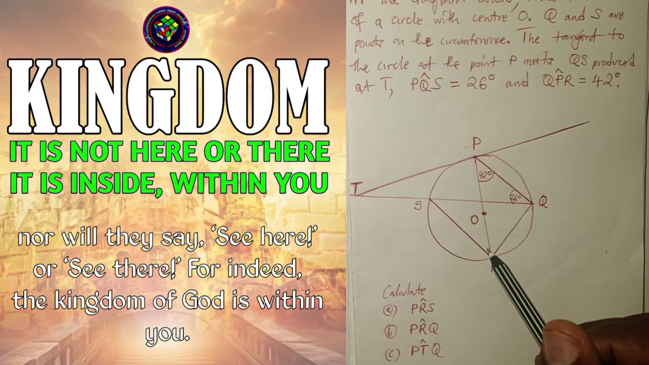 CIRCLE THEOREMS (Tangent to radius and triangle)
