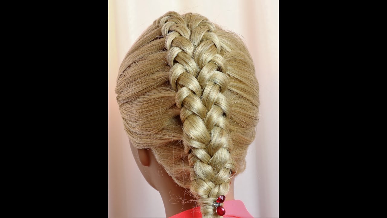 como hacer una trenza con nudos gemelos