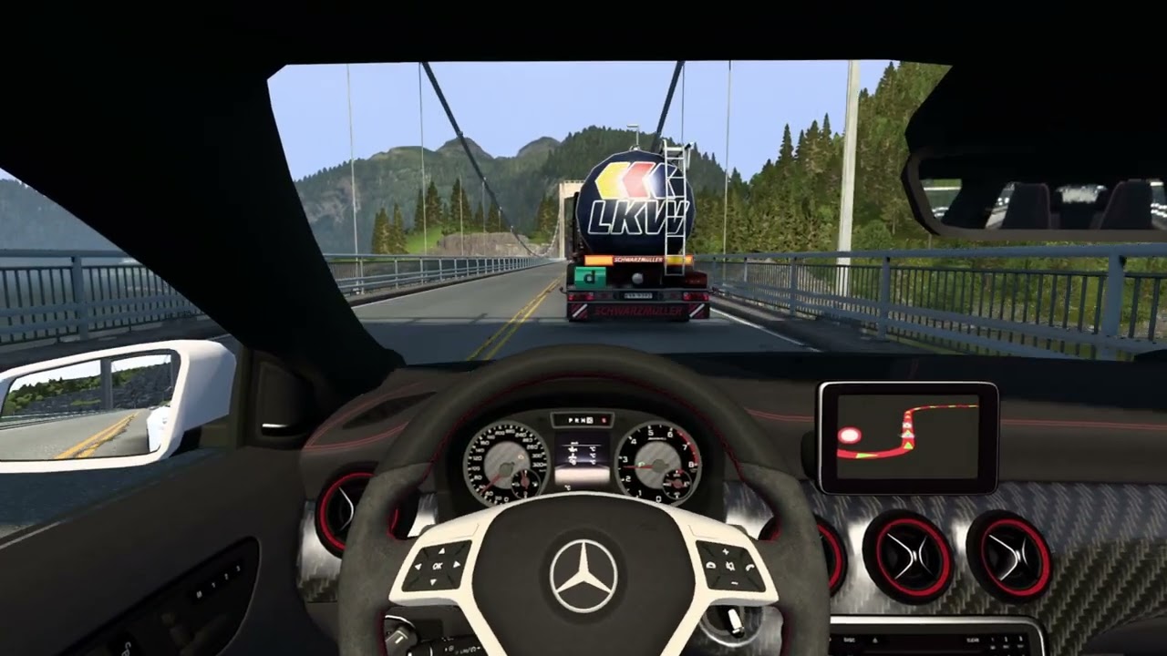 Mercedes Benz A45- Euro Truck Simulator 2 [STEERING WHEEL GAMEPLAY]