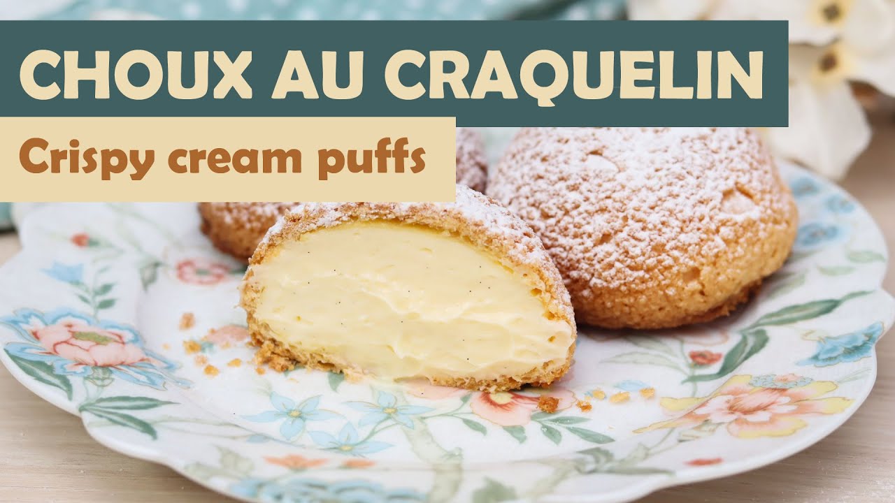 Fantastične hrskave princes krafne | Choux au craquelin | Crispy cream puffs