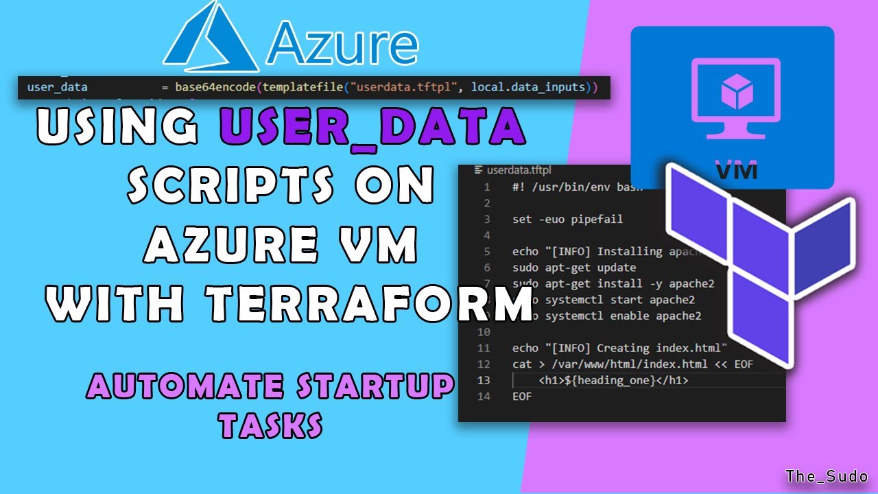 How to Bootstrap an AZURE VM with user_data scripts in Terraform