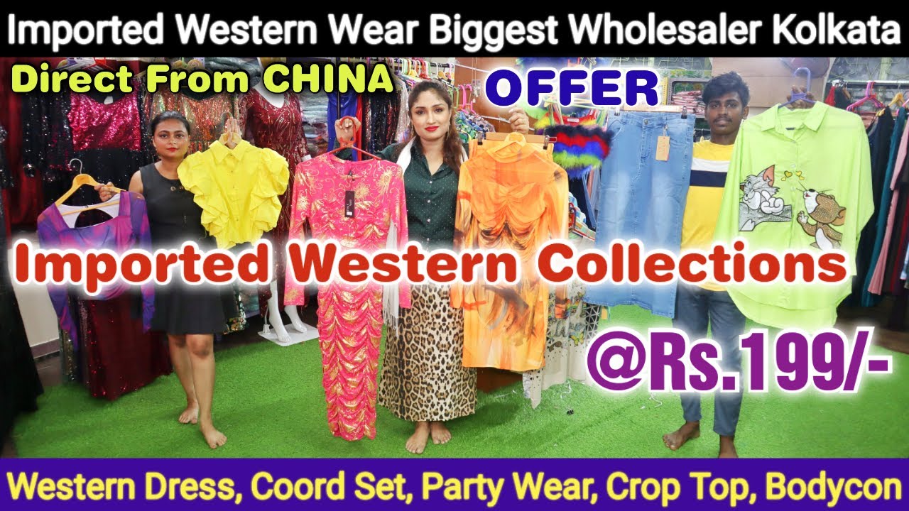 Imported Western Dress, Sequin Party Wear, Coord Set, Crop Top, Bodycon Dress Wholesaler in Kolkata