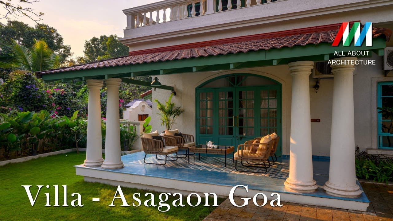 Villa at Asagaon, Goa. #allaboutarchitecture #architectureanddesign  #goa #goavillas
