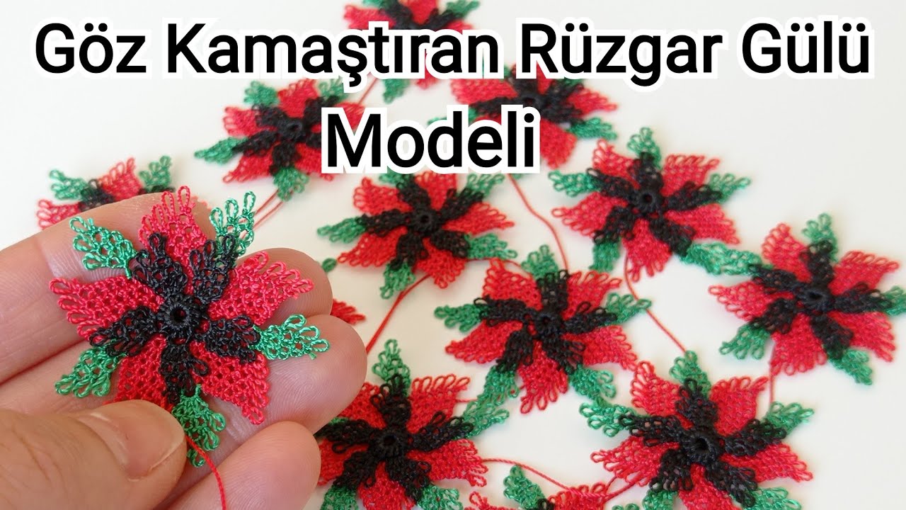 Göz Kamaştıran Rüzgar Gülü Modeli/İğne Oyası Modeli/Motif Yapımı