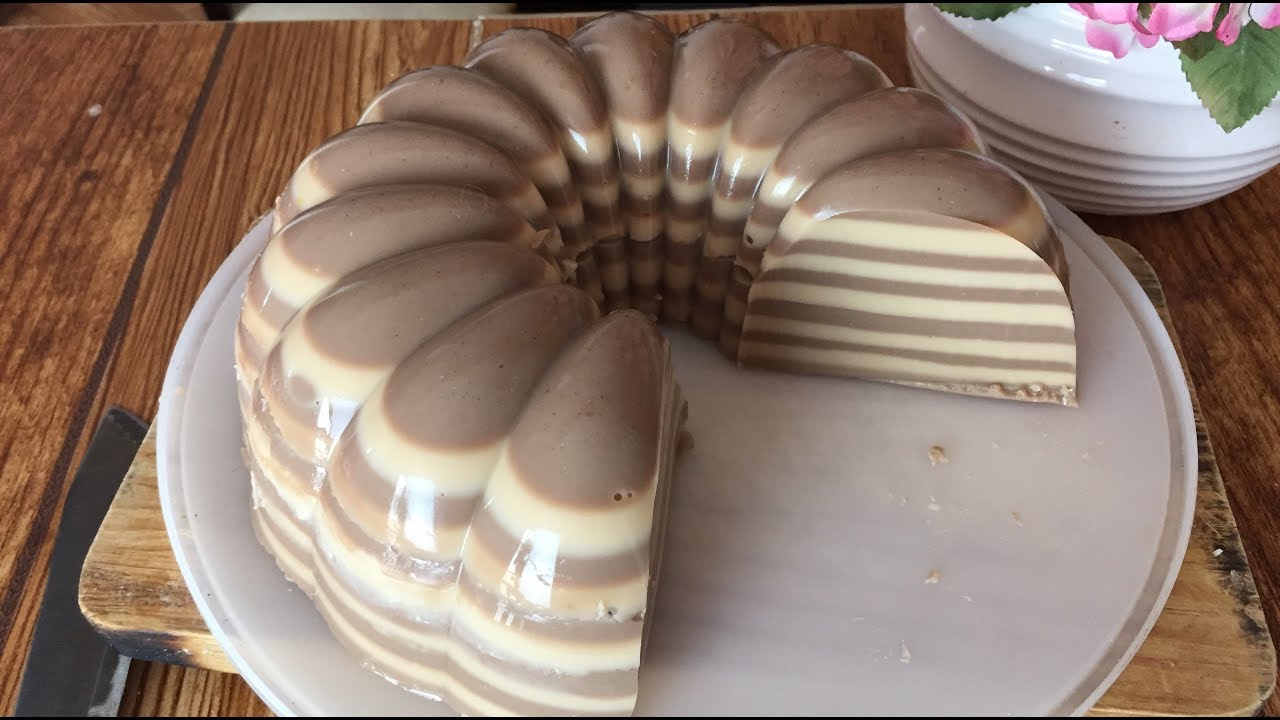 Como hacer GELATINA DE CHOCOLATE EN CAPAS