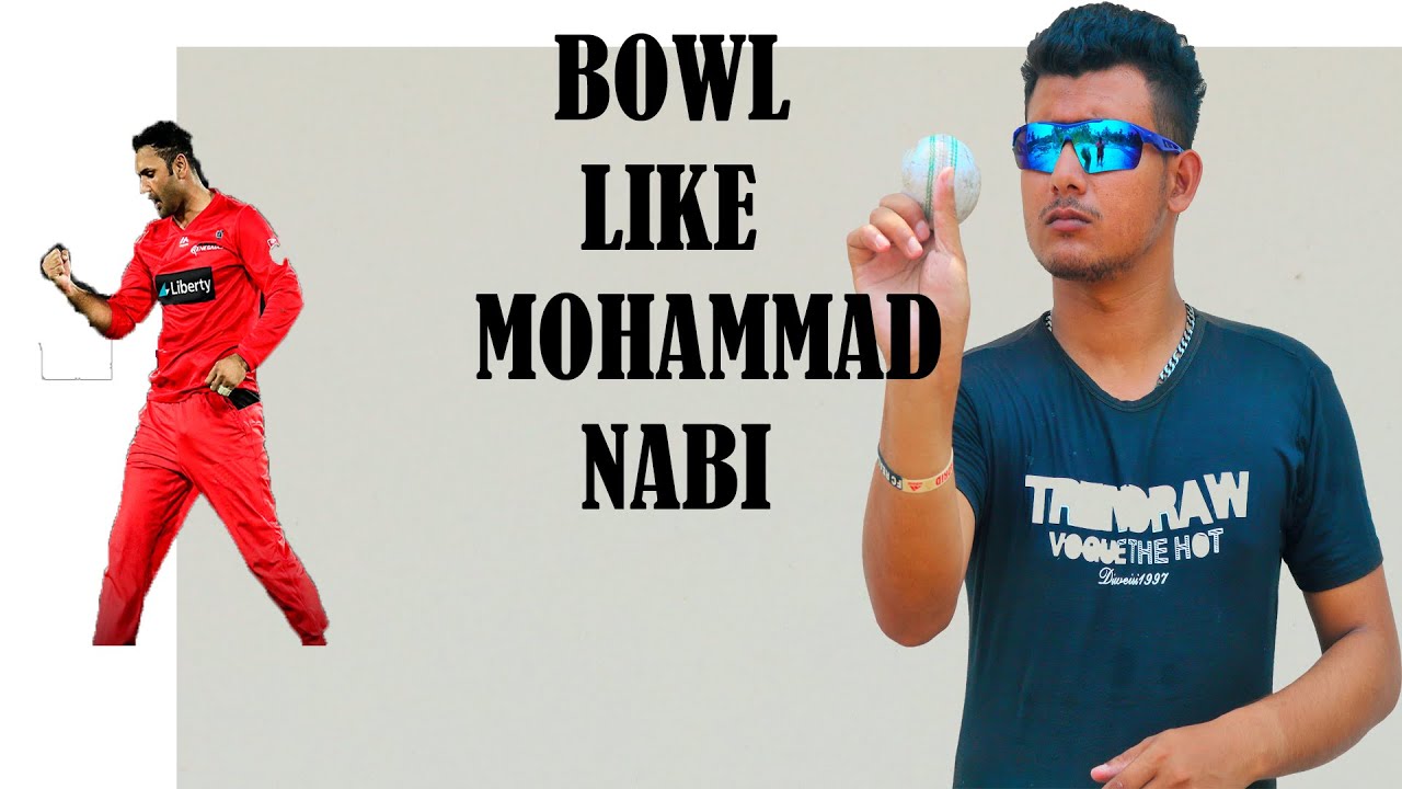 Mohammad Nabi bowling tutorial/analysis.Watch his all kinds of variations-off spin,arm ball,yourker.