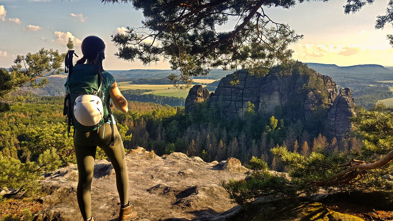Absturzgefahr? Spektakulärer Klettersteig und Gratweg im Elbsandsteingebirge