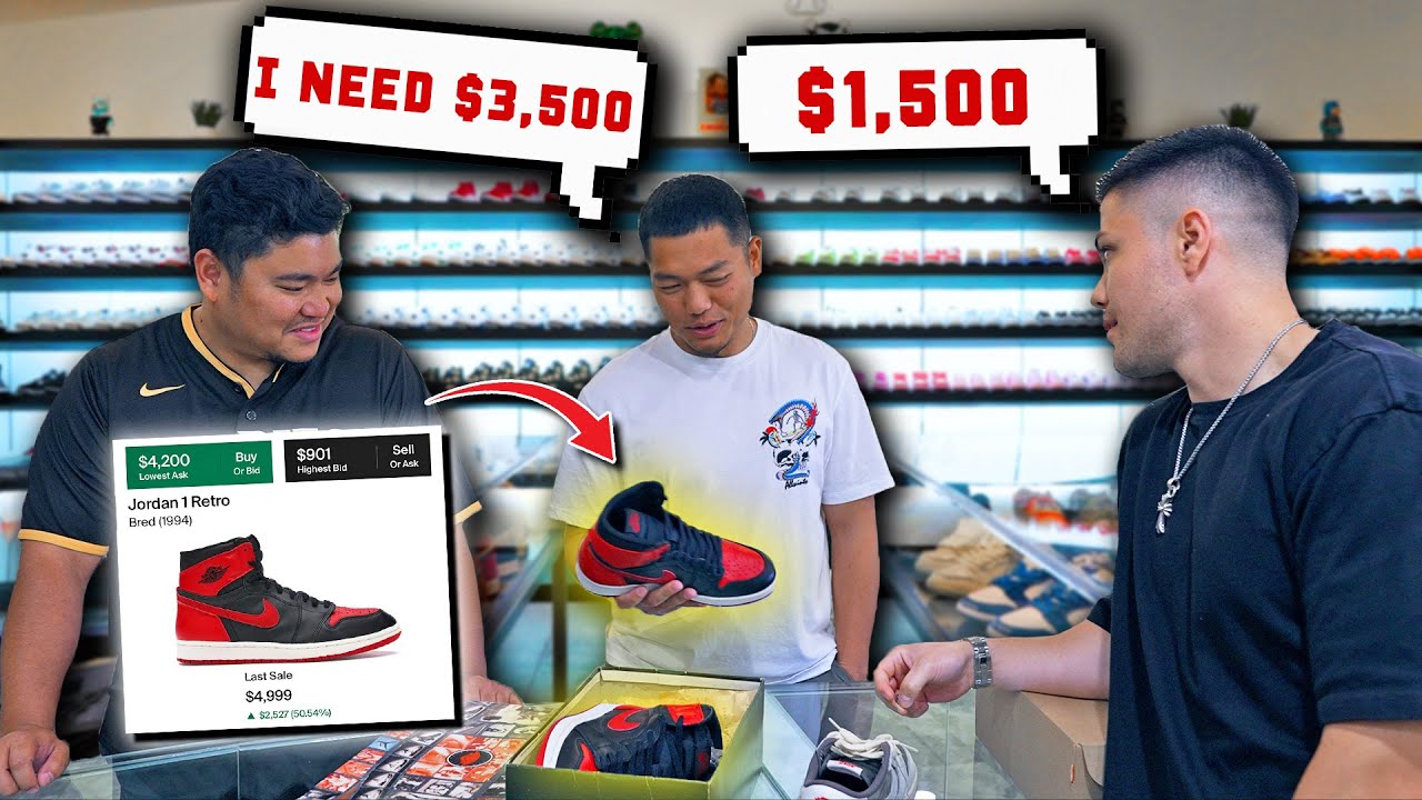 Cashing Out Sneakers in Our Store!