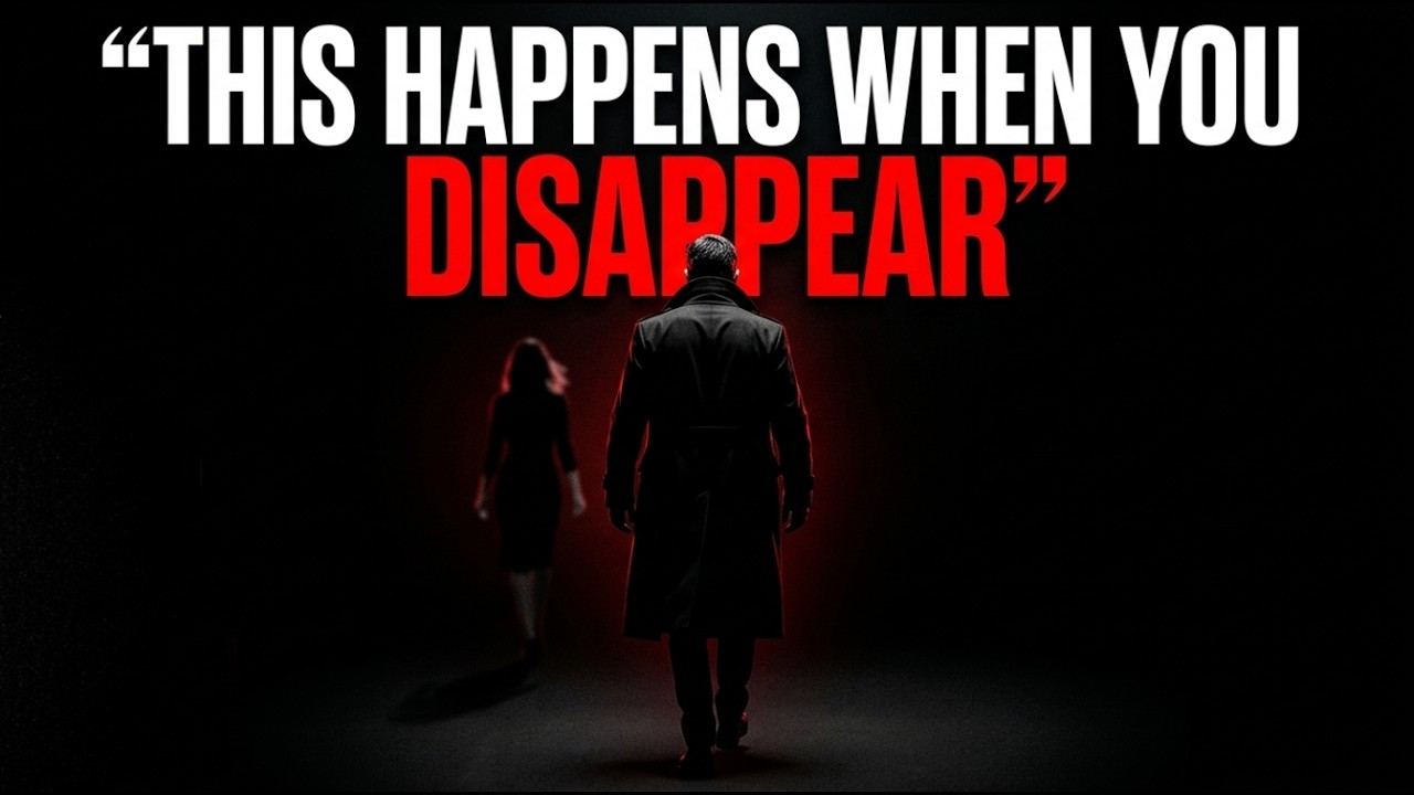 9 Things They Feel When You Simply Disappear | Stoic Philosophy