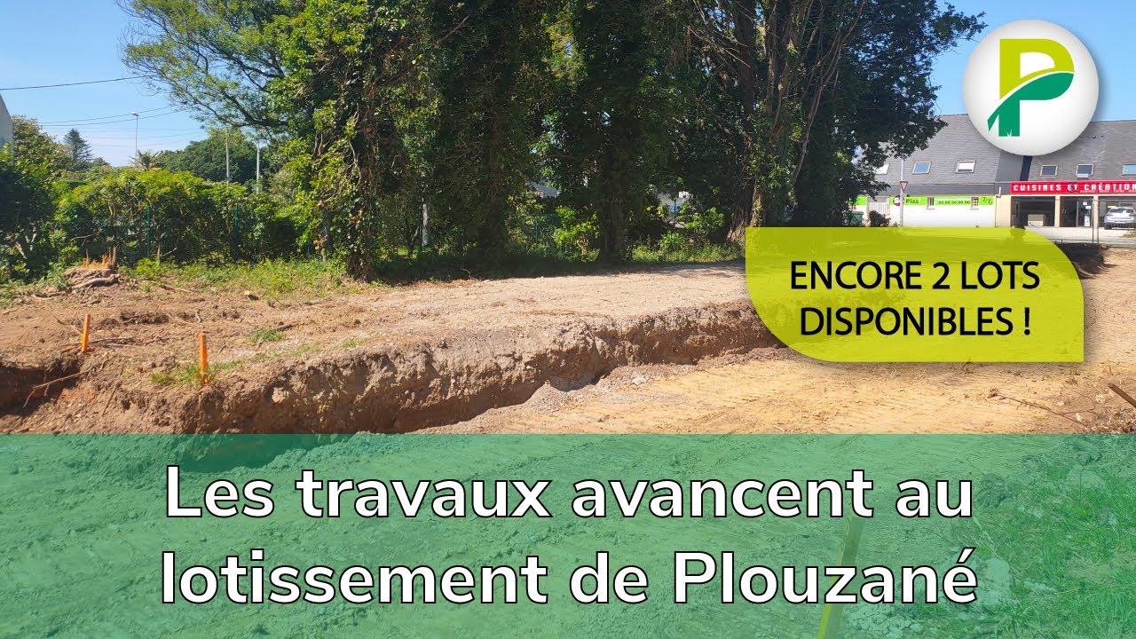 Lotissement de Plouzané - Passage des réseaux humides  - 2 lots disponibles