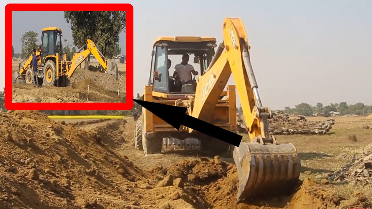 Amazing Jcb Backhoe Loader 3dx - Jcb Backhoe Loader Collecting Mud & Making Drain Full Video