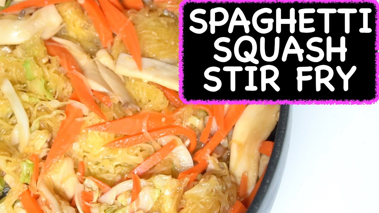 Spaghetti Squash Stir Fry | Low Carb + Healthy Dinner Ideas | Cooking with the Ley Sisters