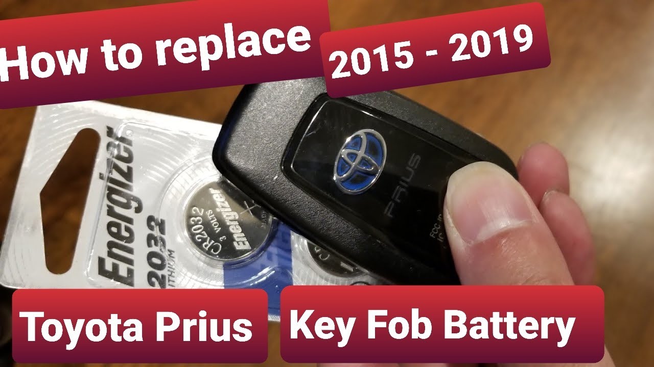 How to replace a 2015-2019 Toyota Prius Key Fob Battery