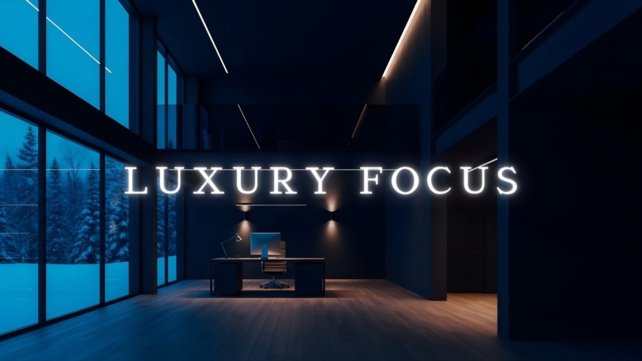 LUXURY FOCUS • Winter Night Office for Deep Work (No Distractions)