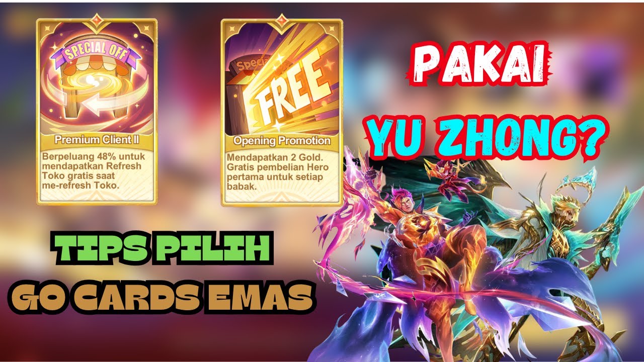 Jangan Asal Pilih! Ini Tips Pilih GO Card Emas Jika Kamu Pakai Commander YuZhong 