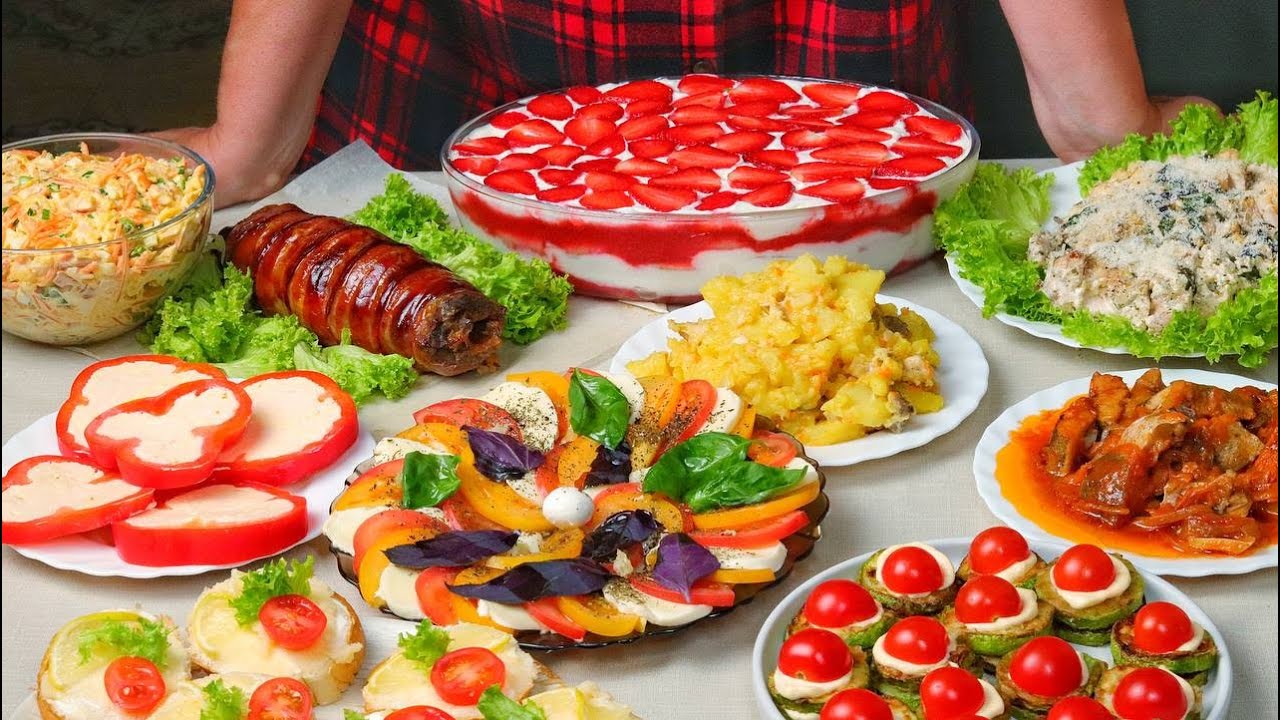 Швидке меню для гостей за 3 години! Збалансовані рецепти, 10 страв!