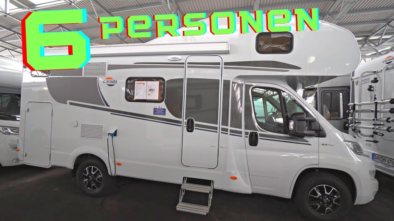 WOHNMOBIL CARADO Nur 55.299 Euro! 6 Pers.! Carado A361. Praktisch, riesig und 100% Made in Germany.