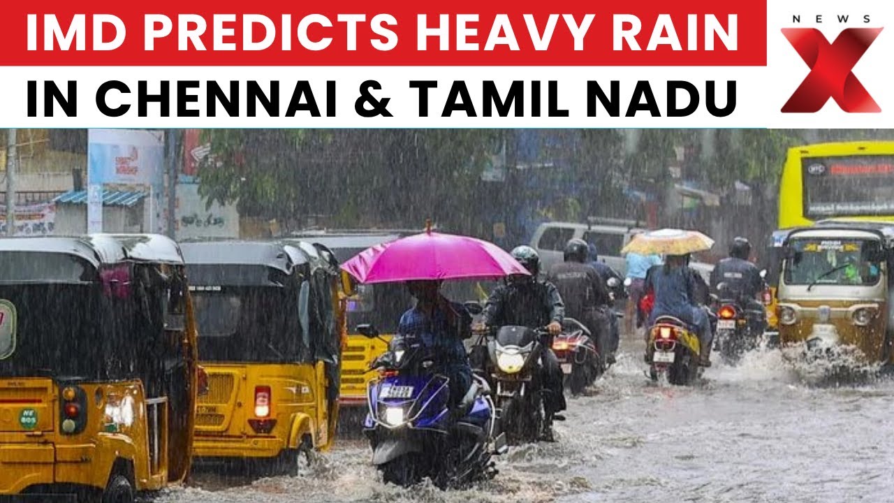 IMD Predicts Heavy Rain in Chennai & Tamil Nadu as Low-Pressure Forms Over Bay of Bengal