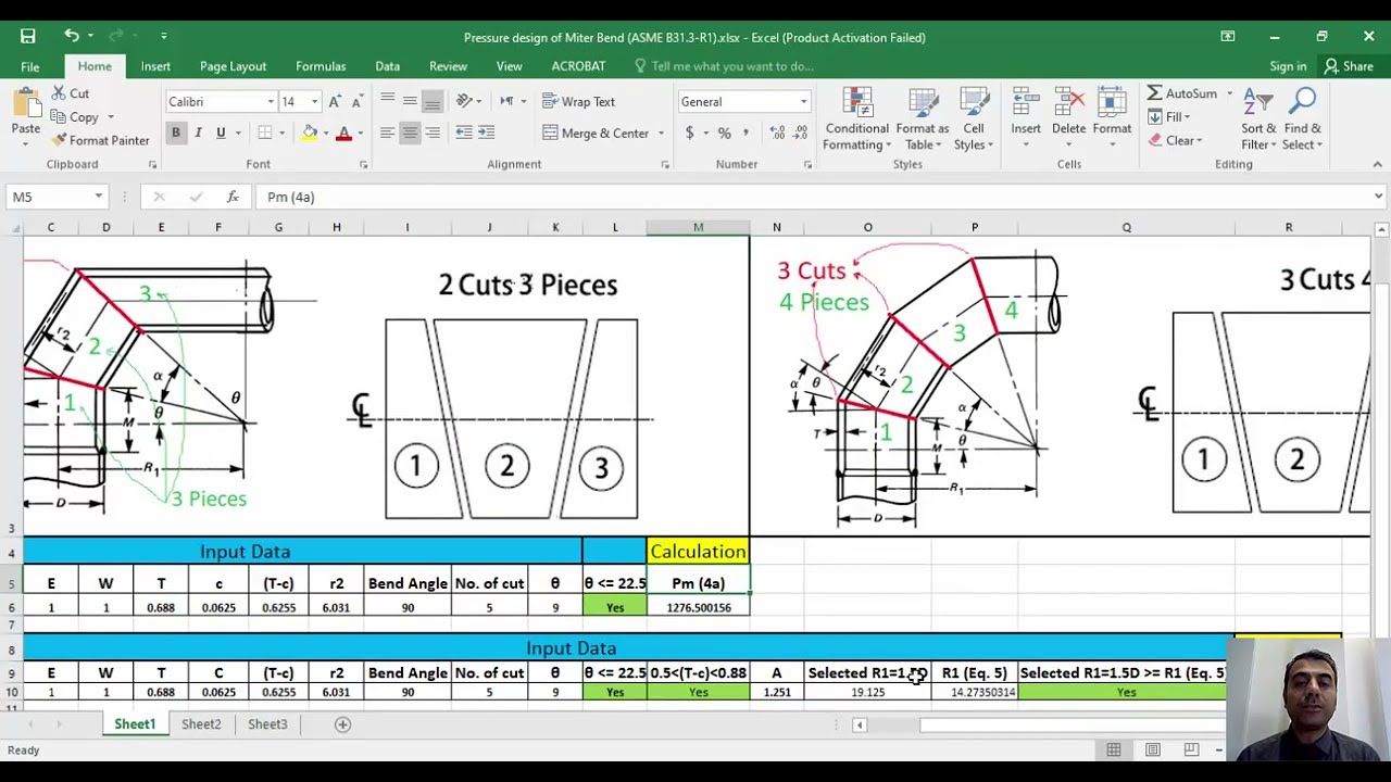 Pressure design of Miter Bend (17th Session of ASME B31 3)