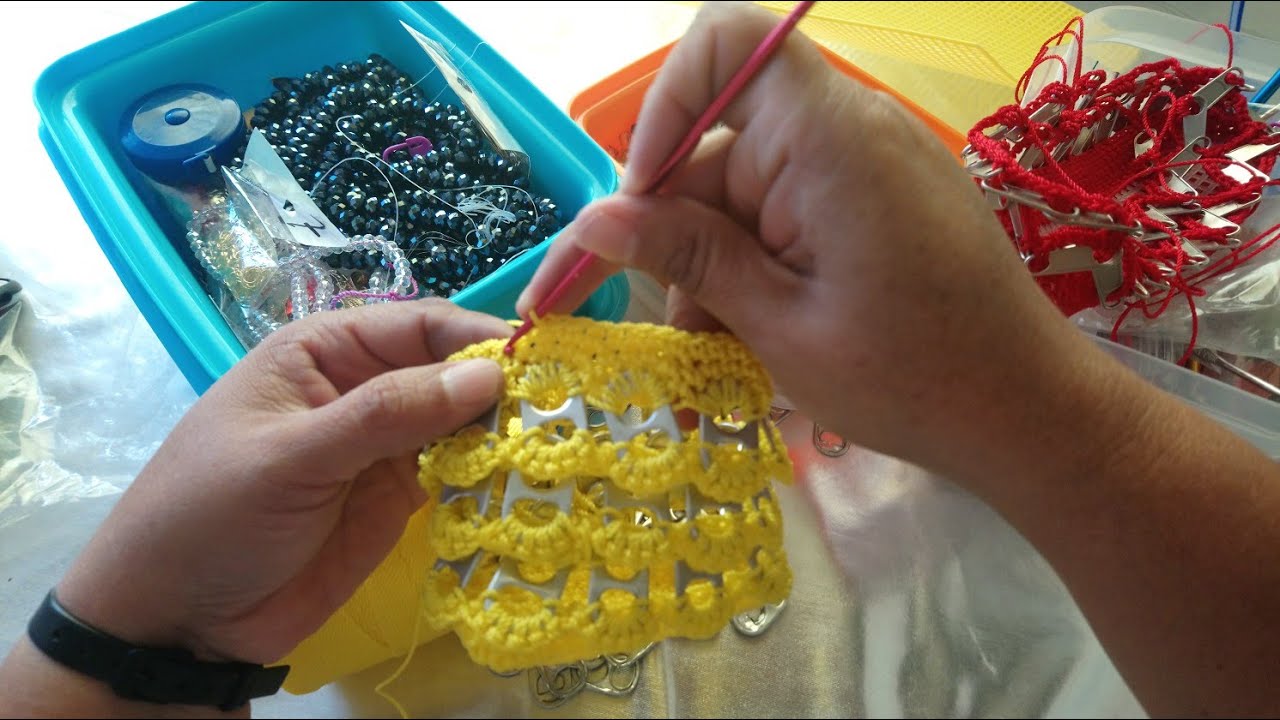 Monedero Tejido a Crochet Con Fichas