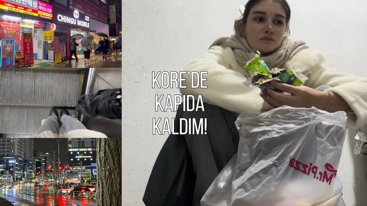 KORE’DE KAPIDA KALDIM! 🇰🇷 Dört aylık sim kartı aldım📱, Okul güncellemesi📍#ilaydainseoul day-8