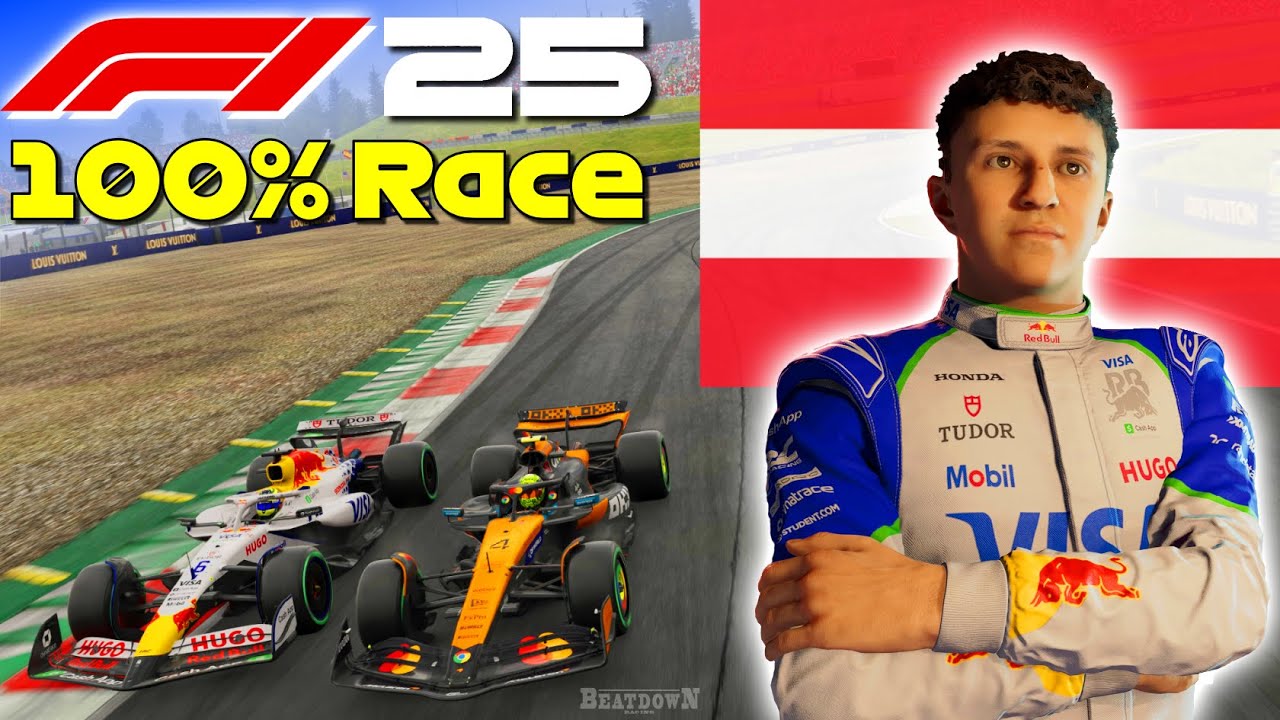 F1 25 - Hadjar's Rise To Glory #11: 100% Race Austria
