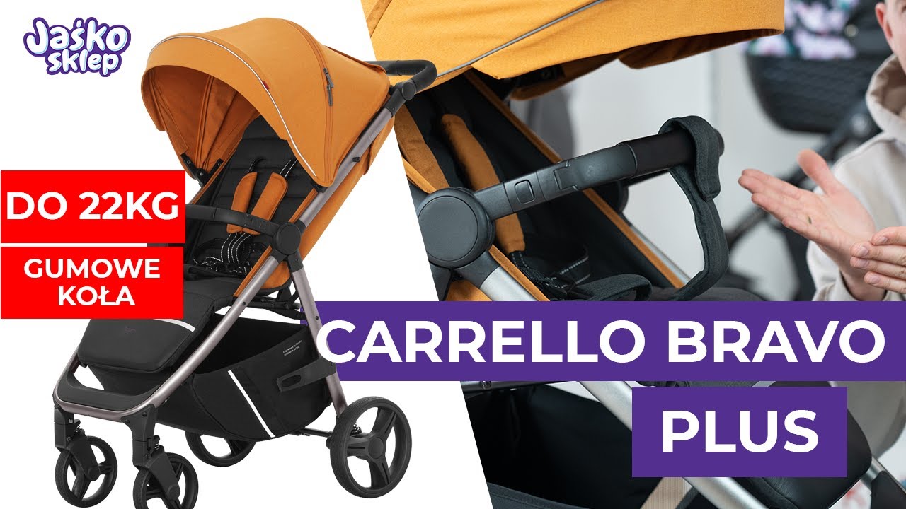 Carrello Bravo Plus świetny wózek spacerowy do 22kg z gumowymi kołami! jaskosklep.pl
