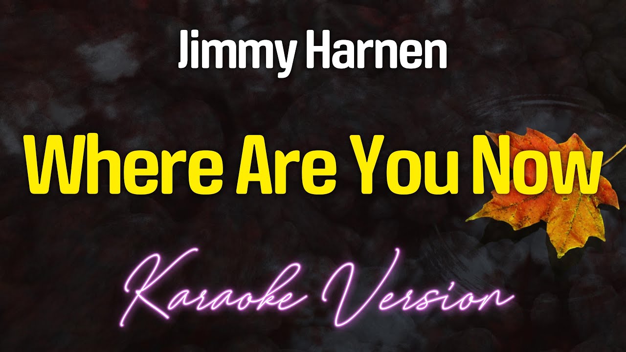WHERE ARE YOU NOW - Jimmy Harnen (KARAOKE Version)