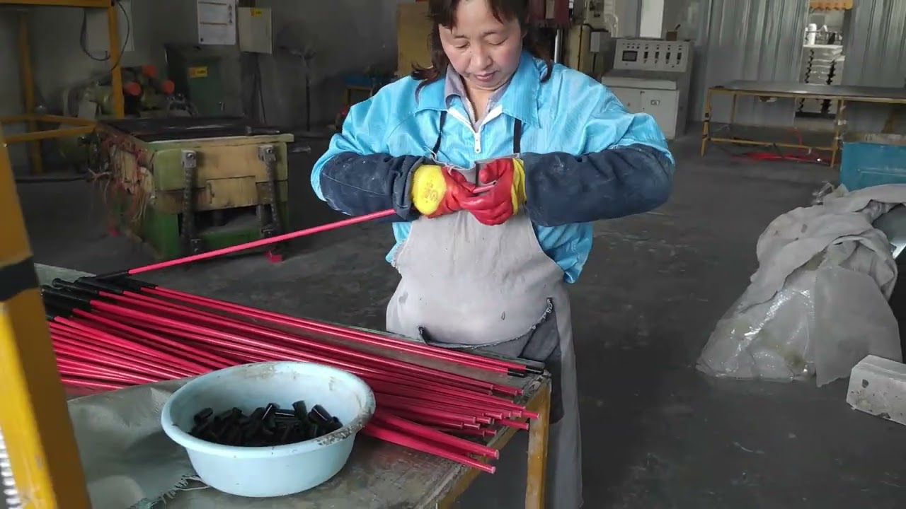 Flexible FRP GFRP GRP Fiberglass Walking Stick Cattle Sticks with Handle