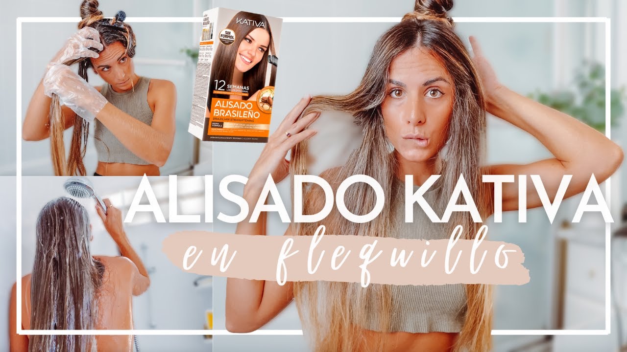 ALISADO KATIVA solo en flequillo | Alisado brasileño de Keratina en casa paso a paso