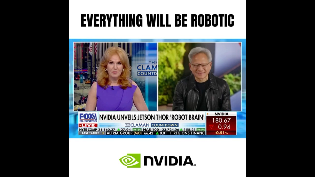 NVIDIA Jensen's Law of Token Work - Everything that moves will be Robotic