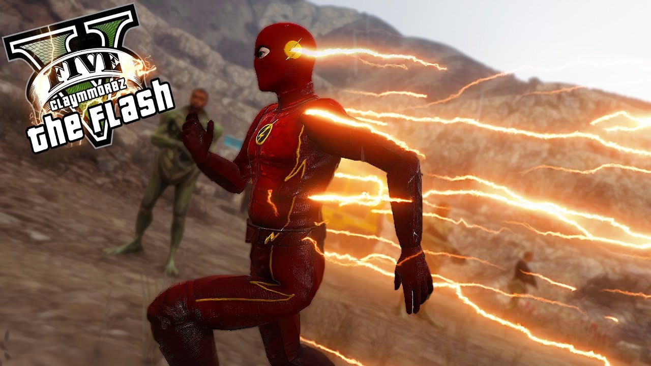 Claymmorez Speedster VS Aliens! (GTA 5 Flash Mod Gameplay)