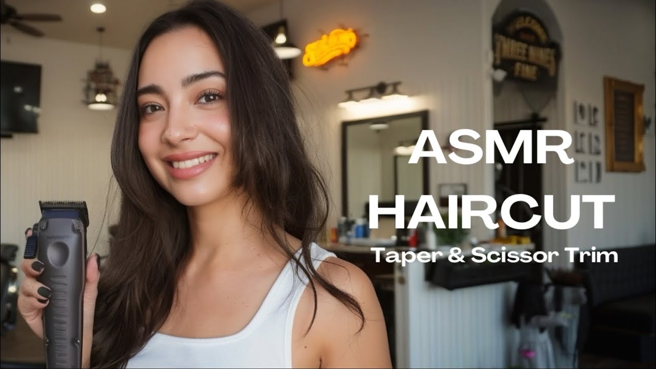 RELAX TO THIS ASMR SCISSOR BARBER HAIRCUT