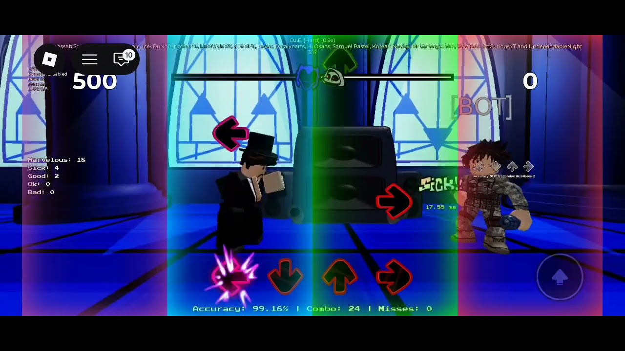 Fnf DustTale Slowed Pt 2. (1) - Psychotic Breakdown & D-I-E (Slowed)
