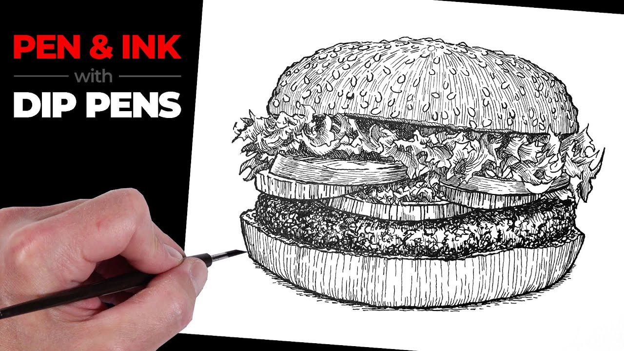 Pen and Ink Drawing with Dip Pens (Nib Pens)