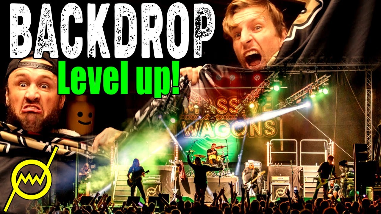 NAIL your band STAGE PRESENCE with a KILLER BACKDROP!!