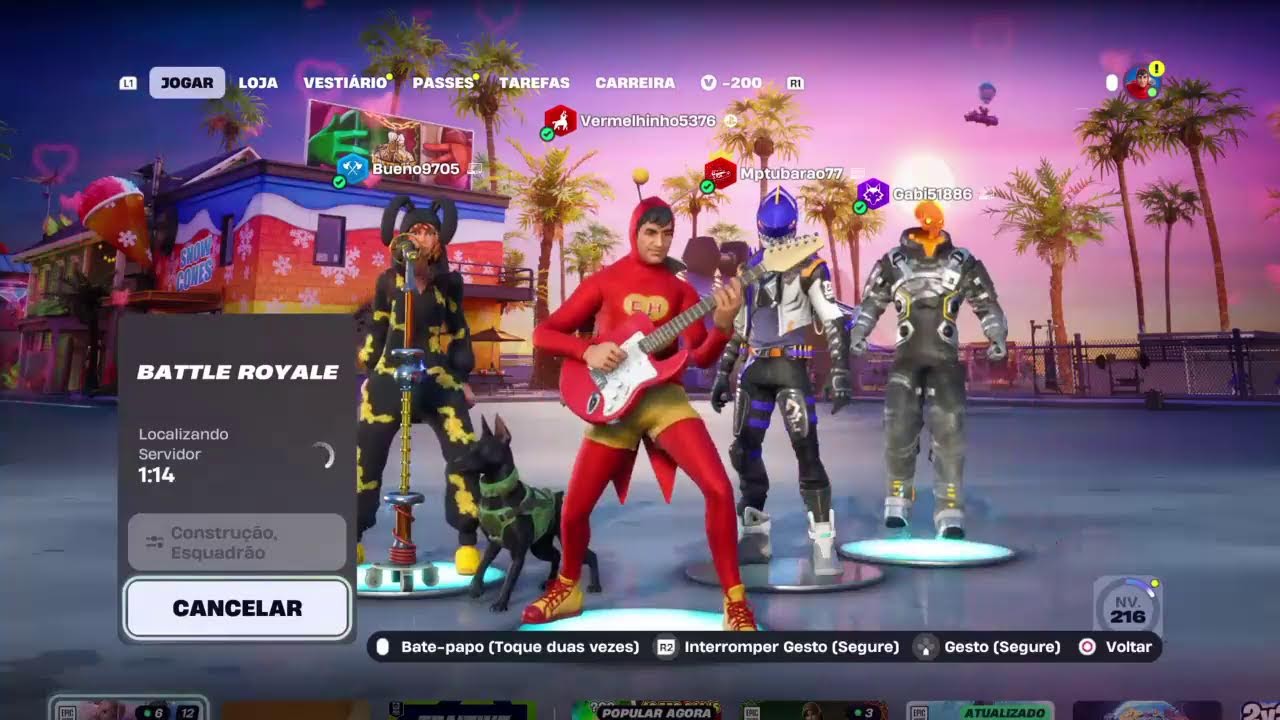 Jogando  com amigos escitos