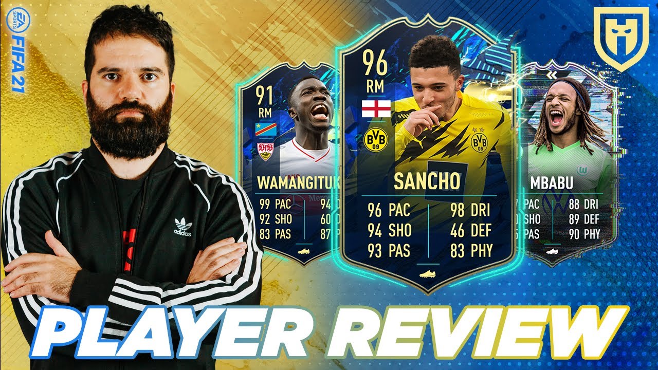 SANCHO 96, MBABU 90 E WAMANGITUKA 91 SONO VERAMENTE FORTI! /// FIFA 21 PLAYERS REVIEW