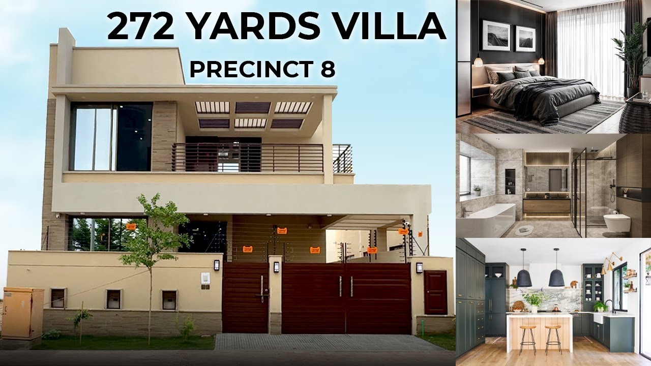 Discover Modern Living  272 Yards Villa | Precinct 8 Bahria Town Karachi